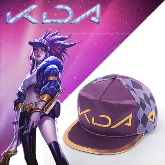 KDA Hat Purple Embroidery Cap