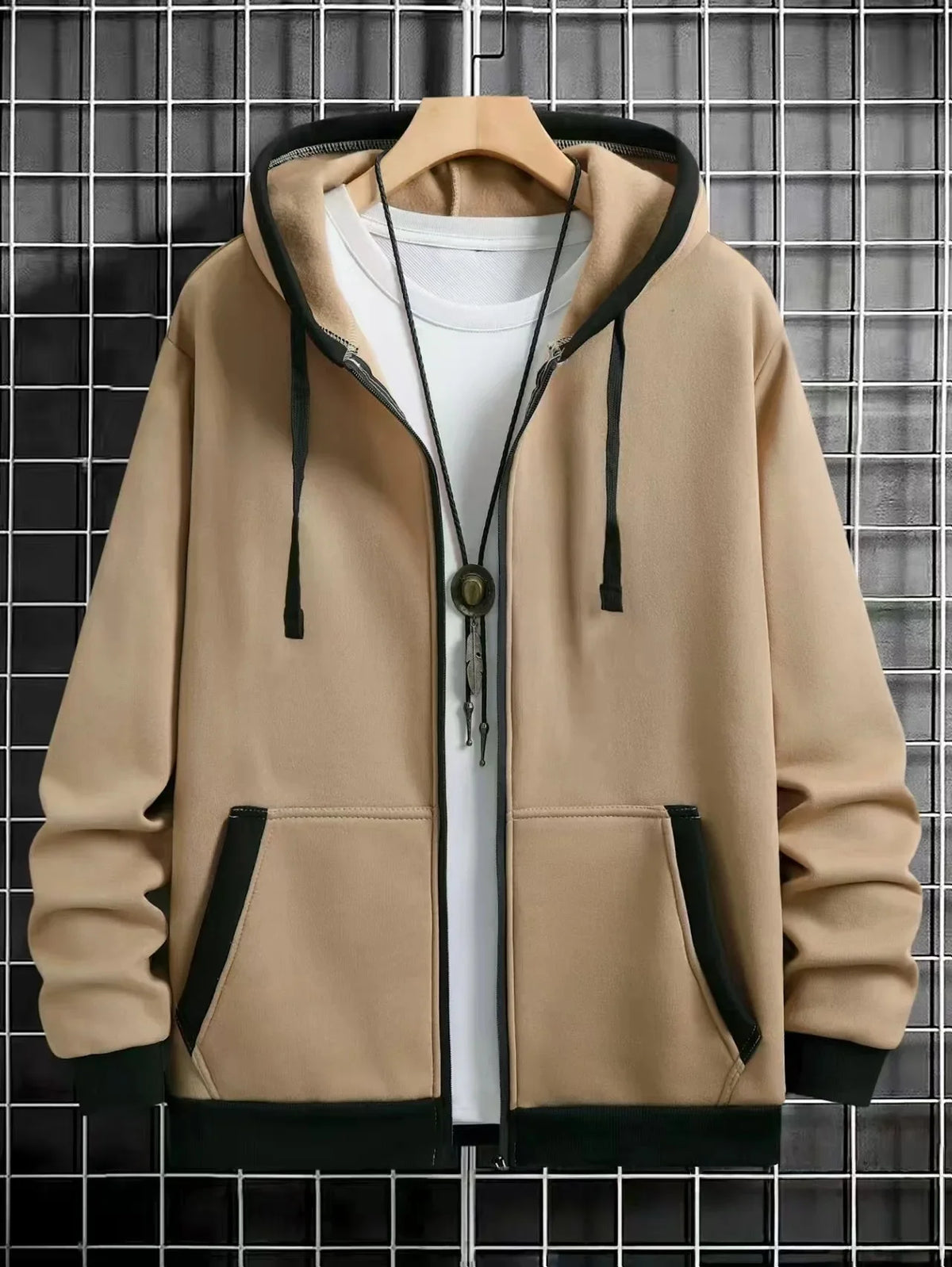 Men's Hooded Zipper Cardigan