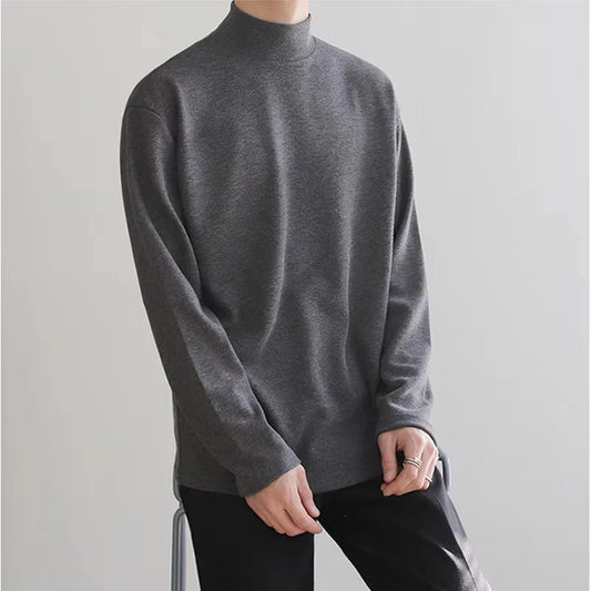 Men's Casual Plush Turtleneck