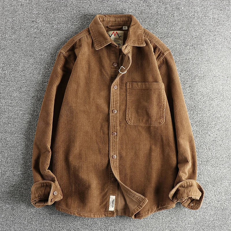 Men's Cotton Velvet Shirt