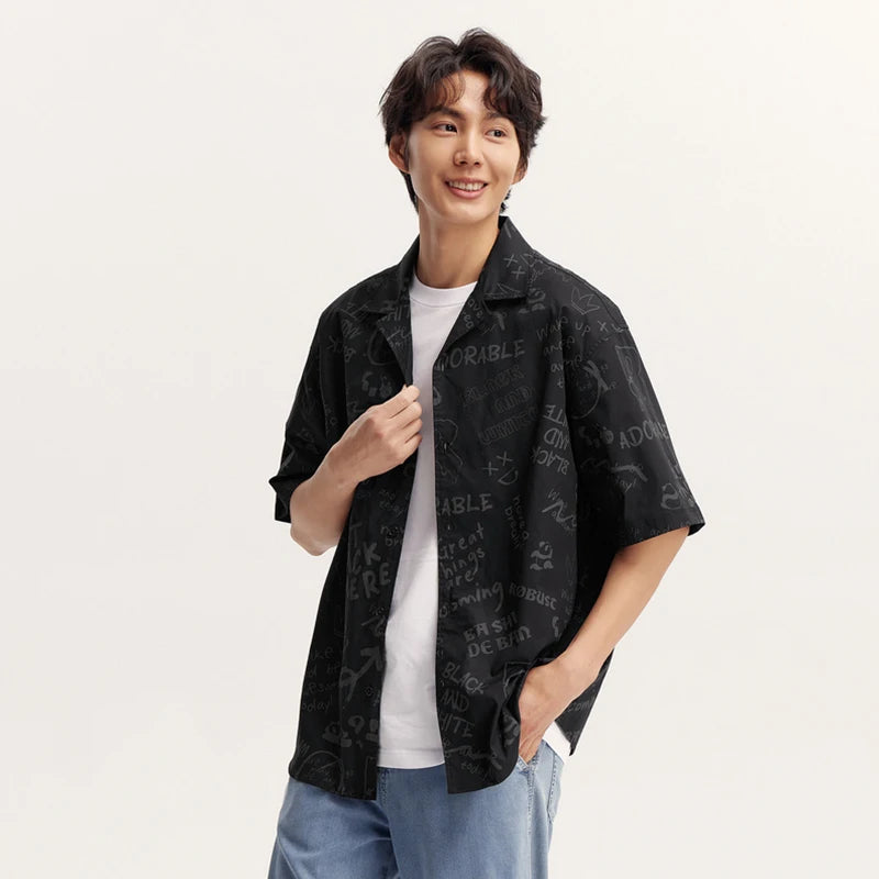 Camicia artistica da uomo