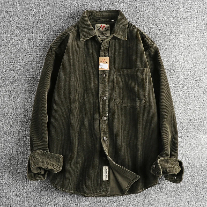 Men's Cotton Velvet Shirt
