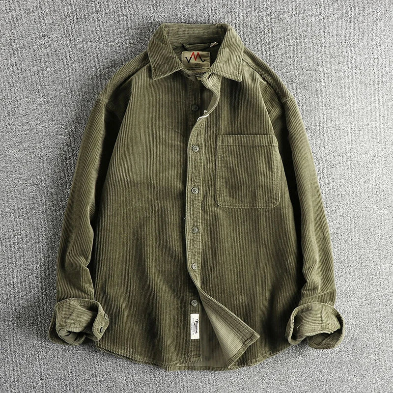 Men's Cotton Velvet Shirt