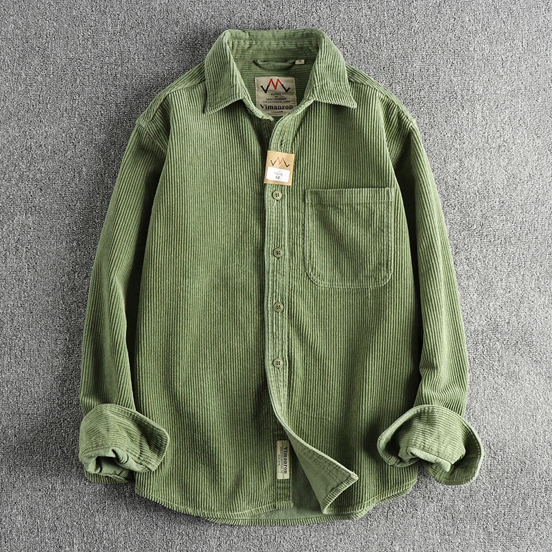 Men's Cotton Velvet Shirt