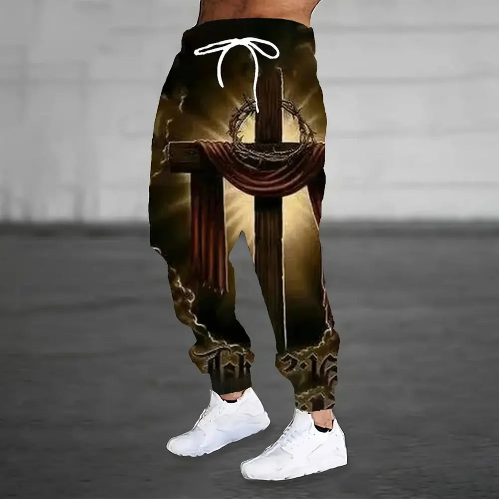 Men's Jogger Print Pants
