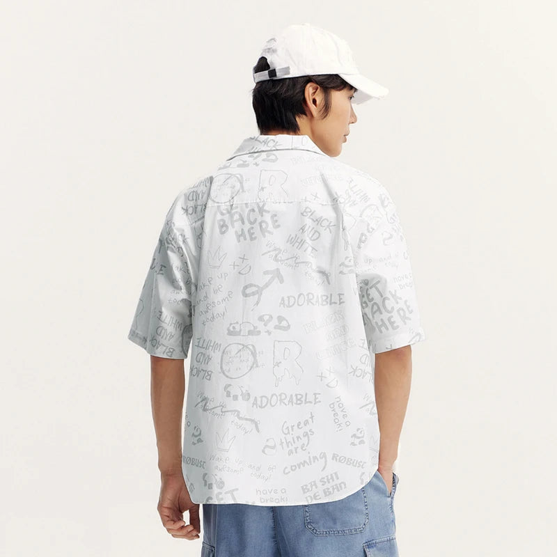 Camicia artistica da uomo