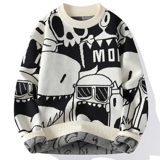 Men's Trendy Cartoon Sweater