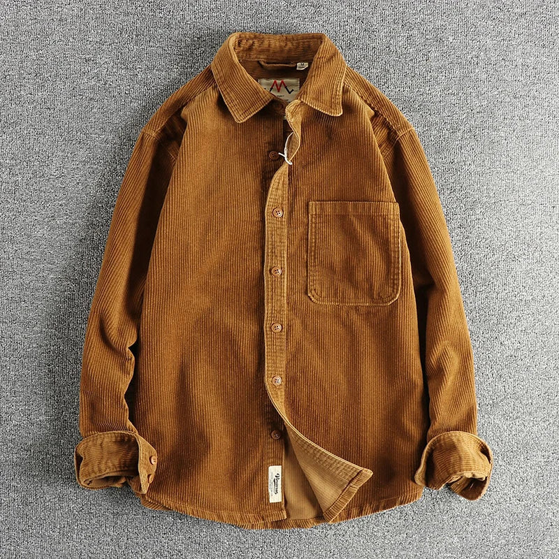Men's Cotton Velvet Shirt