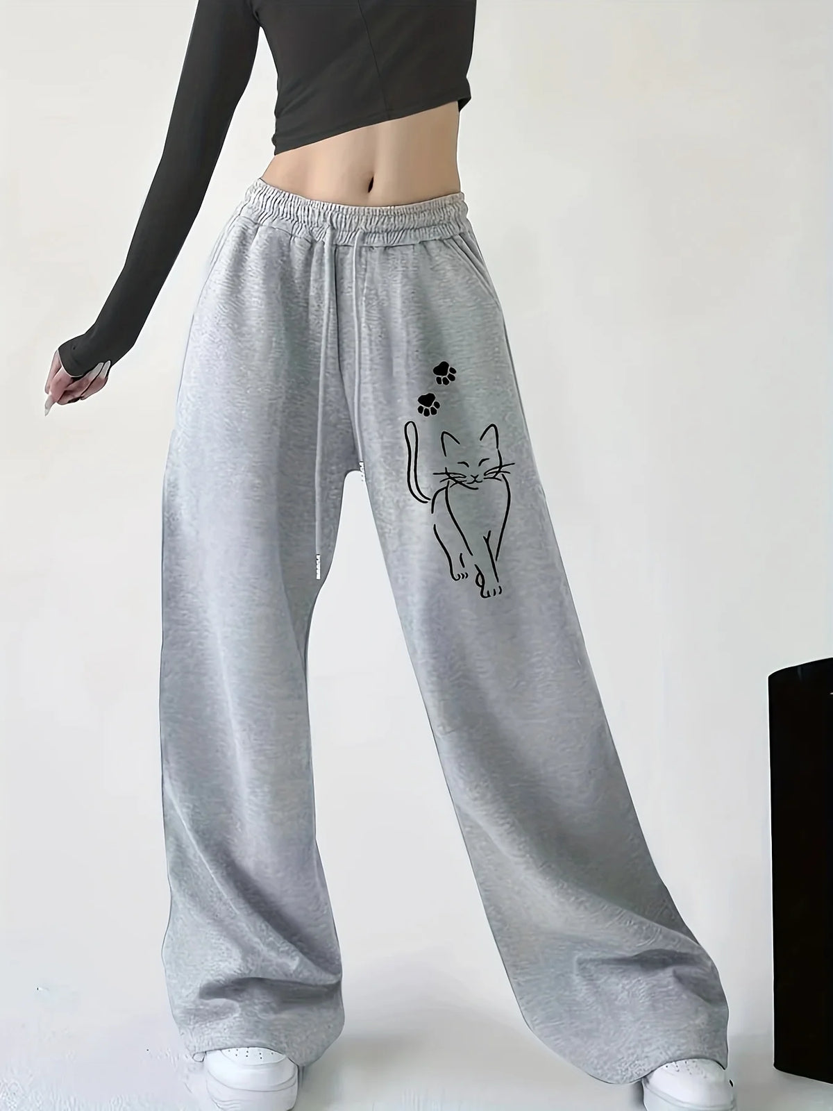 Women's Cat Print Pants