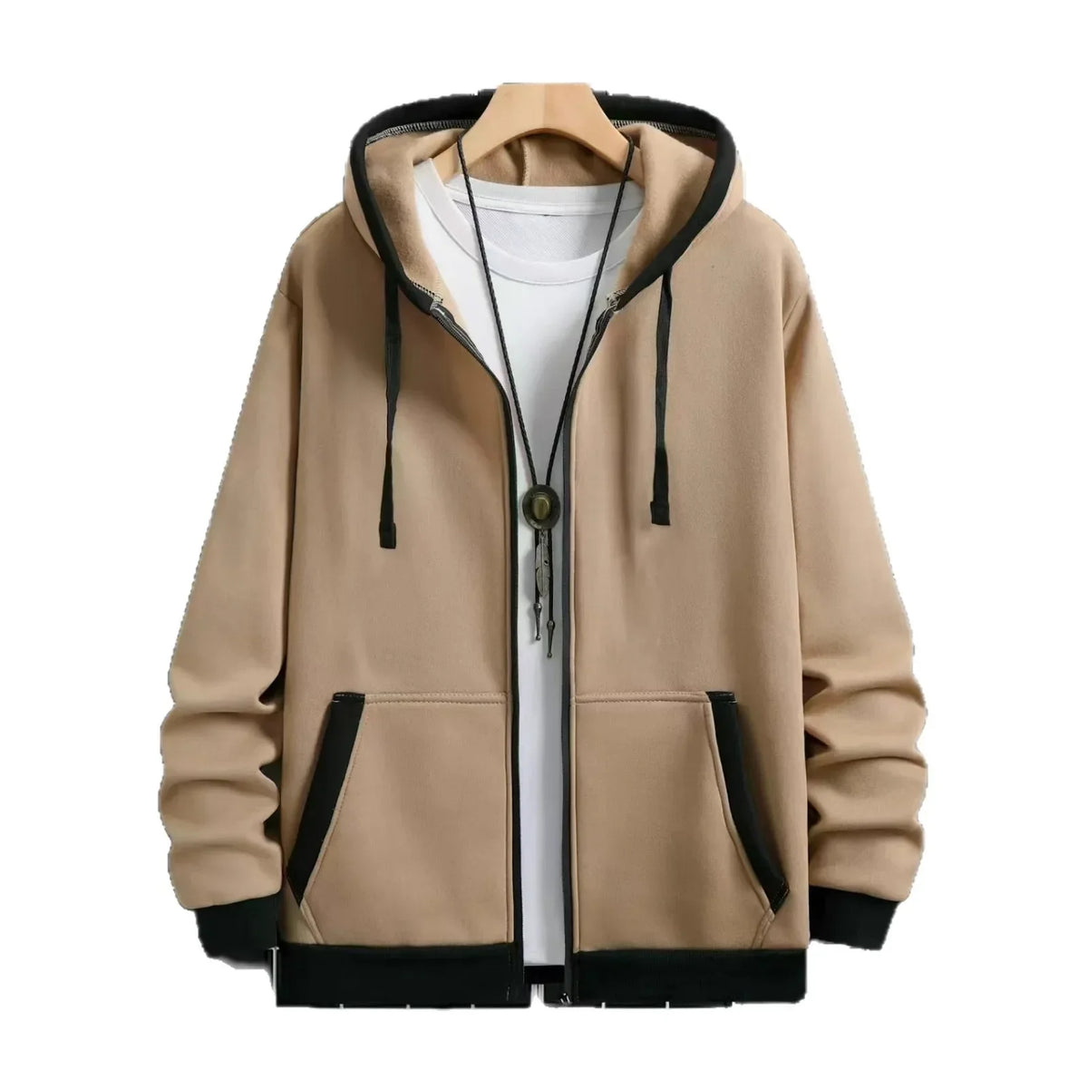 Men's Hooded Zipper Cardigan