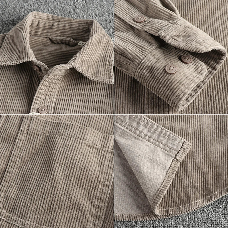 Men's Cotton Velvet Shirt