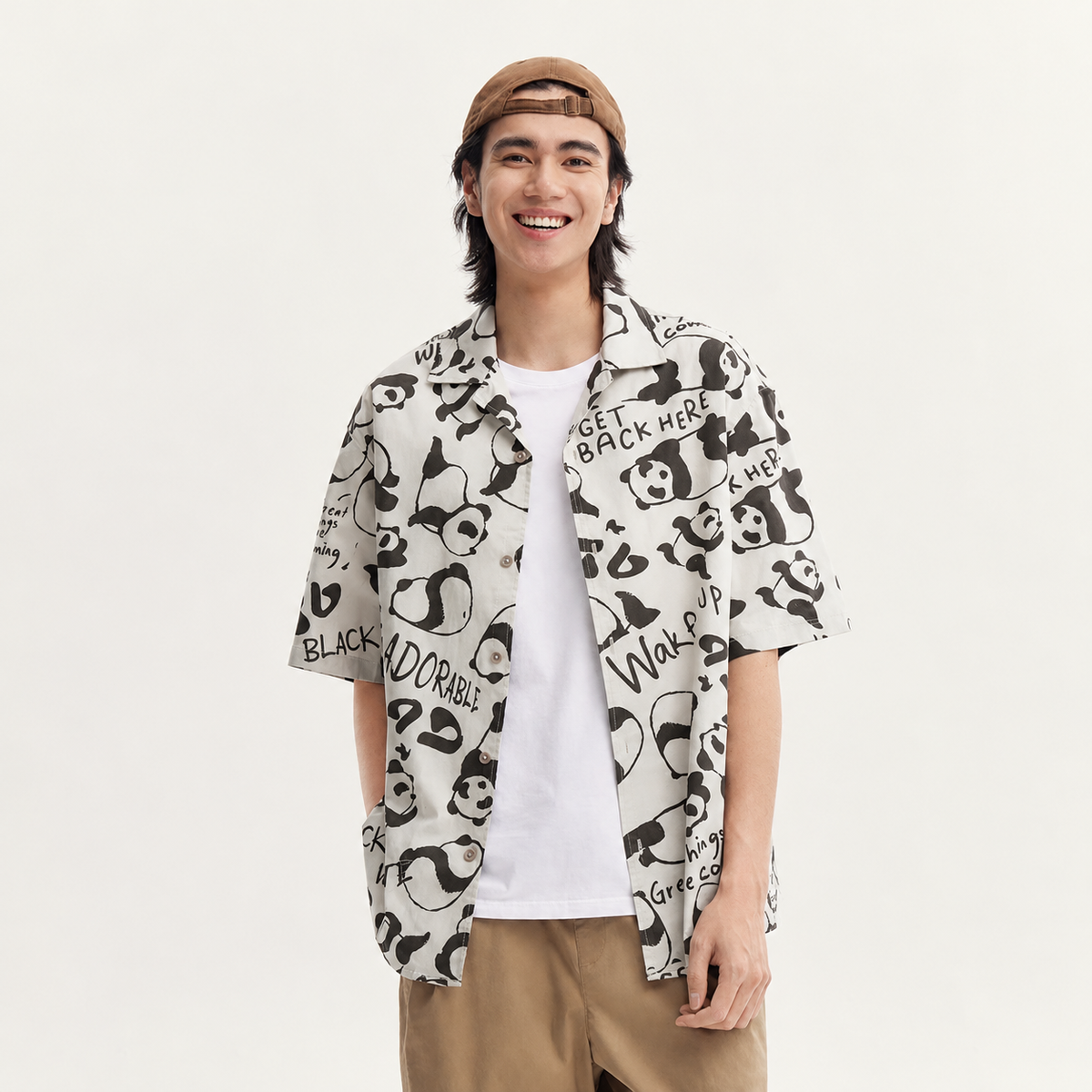 Camicia artistica da uomo